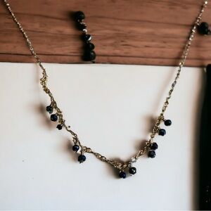 Very delicate crystal necklace.